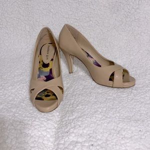Madden Girl Nude patent leather heels